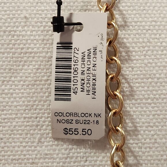 Chico's Colorful Necklace 2 Layer Multicolor Stone Beads 34" NWT - Picture 8 of 8